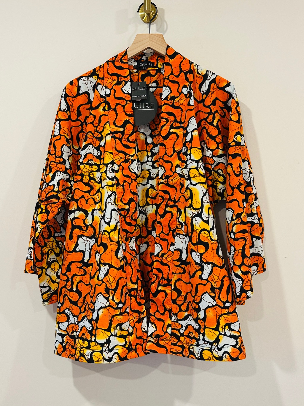 Ofuure Vibrant Ankara Print 100% Cotton Convertible Maxi Kimono Size S-L — image 4 of 8
